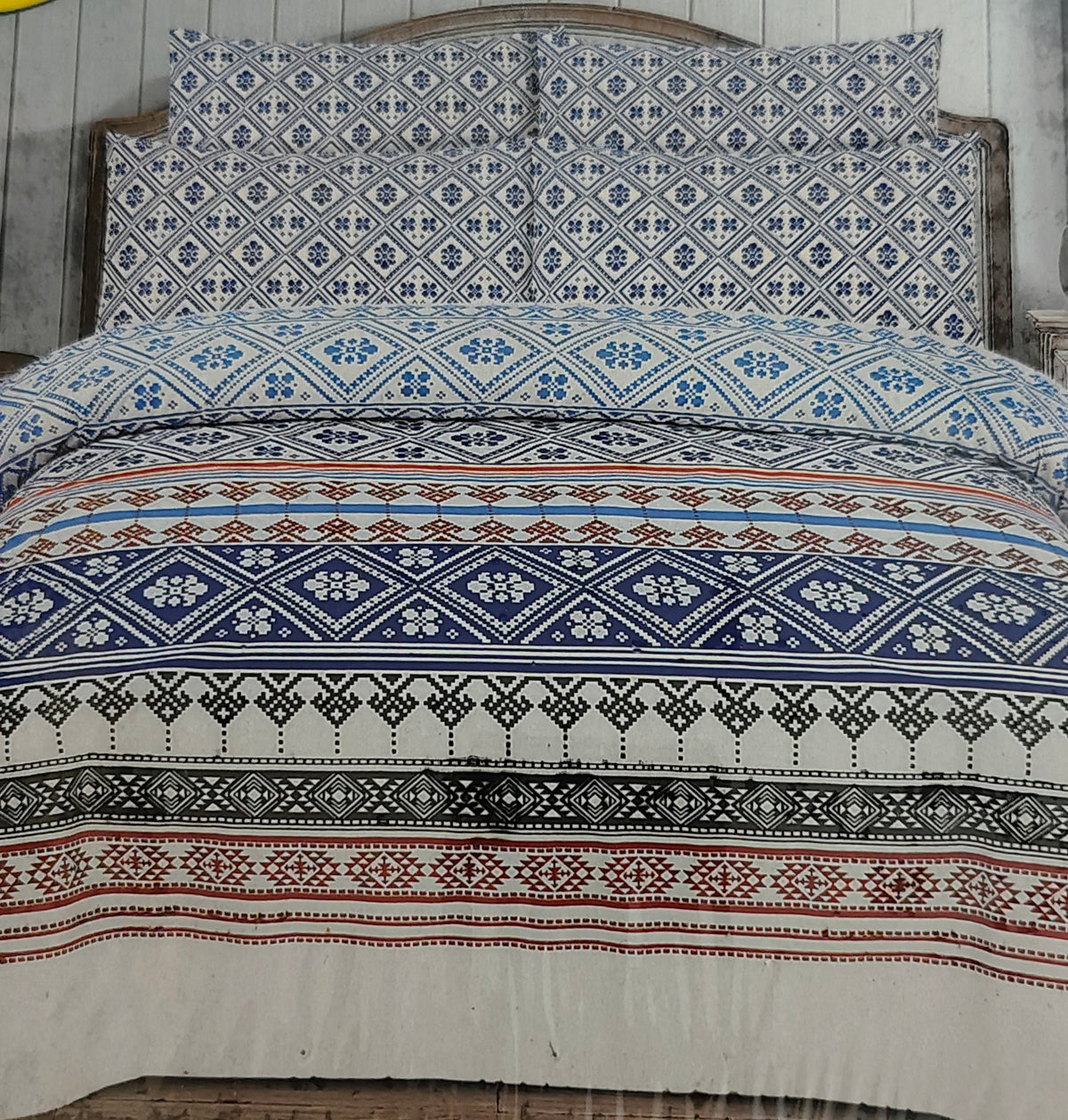 Cotton 3piece bedsheet