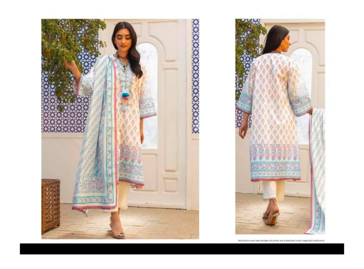 Khaddi Lawn printed 3piece