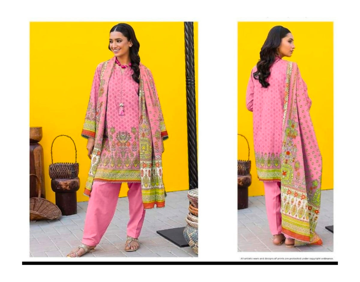 Printed lawn 3piece