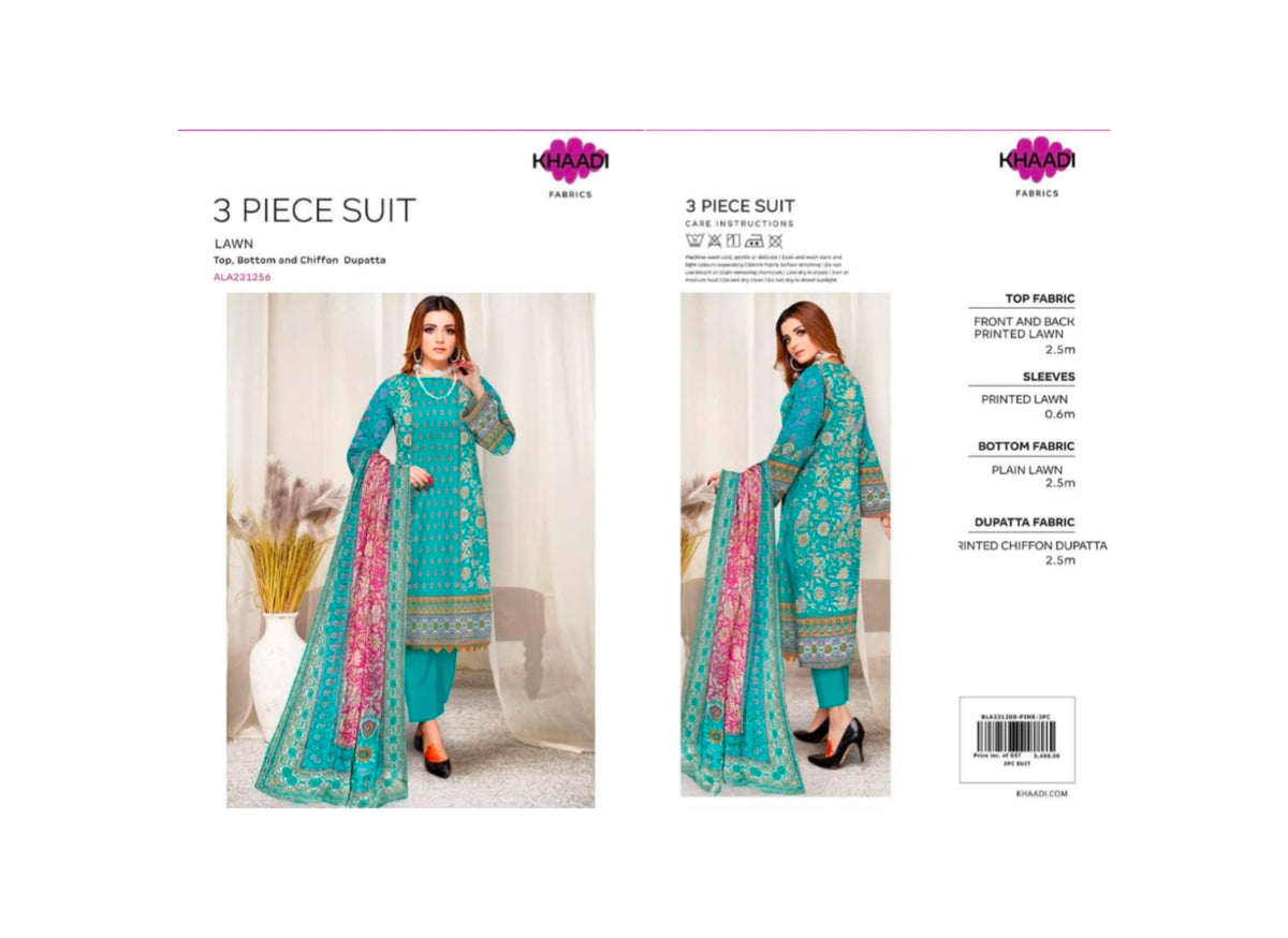 Khaddi lawn suit