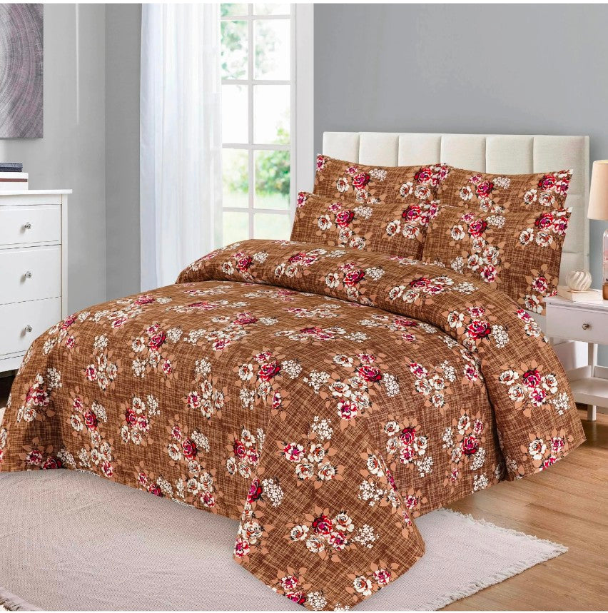 Cotton 3piece bedsheet